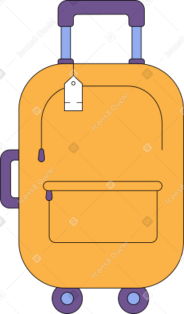 suitcase Illustration in PNG, SVG