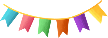 holiday colored flags PNG, SVG