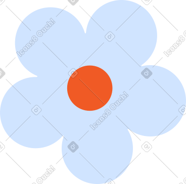 蓝色的花 PNG, SVG