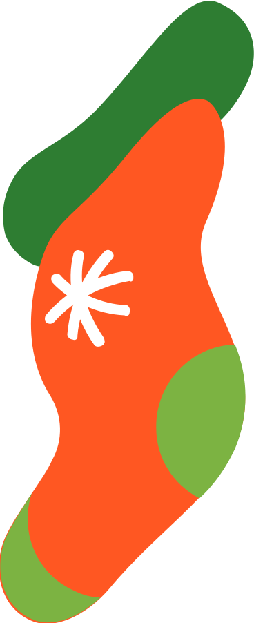 Calza regalo PNG, SVG
