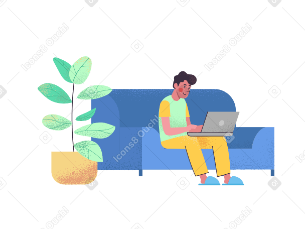 Working at home PNG, SVG