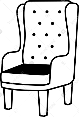 soft high chair Illustration in PNG, SVG