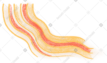 Yellow and red stripes PNG, SVG