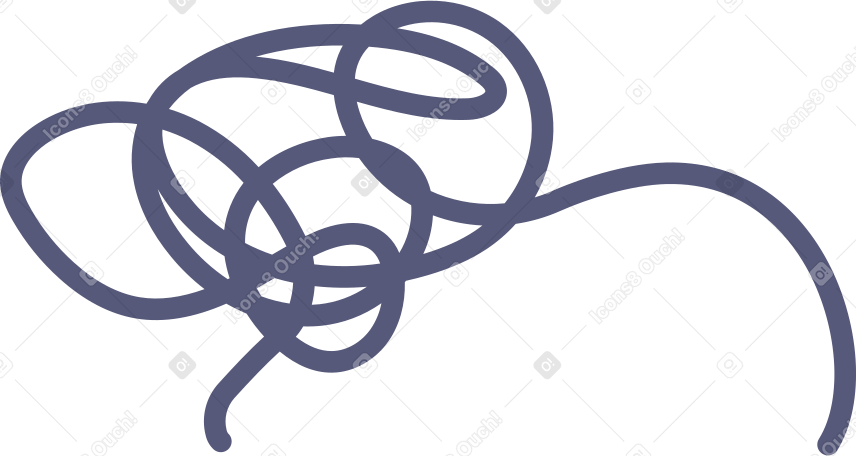 tangled rope Illustration in PNG, SVG