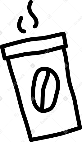 Tazza di carta da caffè PNG, SVG