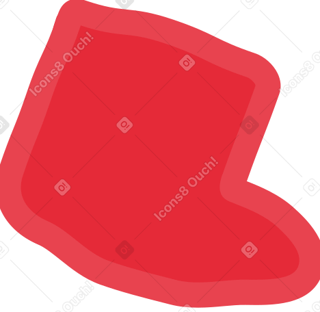 red boot PNG, SVG