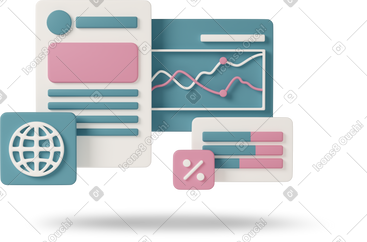 Statistics graphs and finance charts PNG, SVG