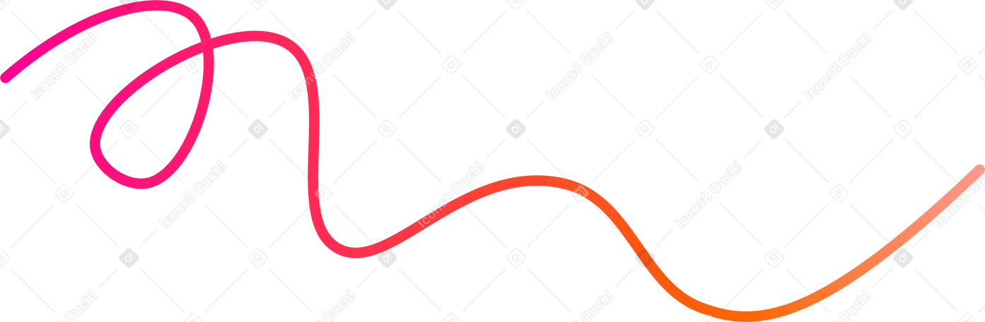 Rot-orangefarbene linie PNG, SVG