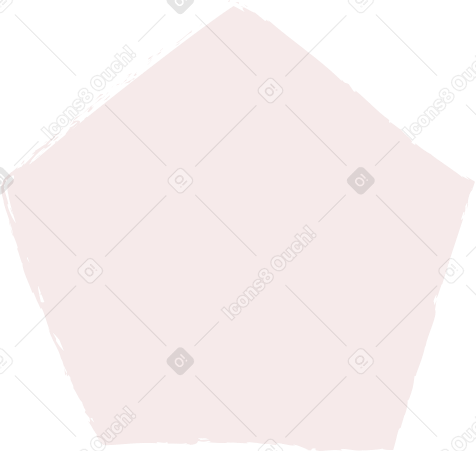 light pink pentagon Illustration in PNG, SVG