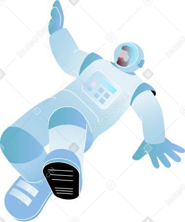 летающий космонавт в PNG, SVG