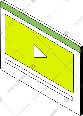 带有视频的浏览器窗口 PNG, SVG