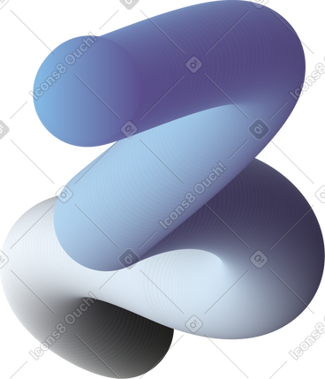 Blue gray curved shape PNG, SVG