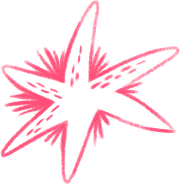 pink texture star PNG, SVG