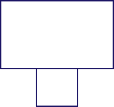 blank white monitor PNG, SVG
