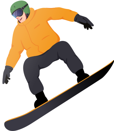 snowboarder PNG, SVG