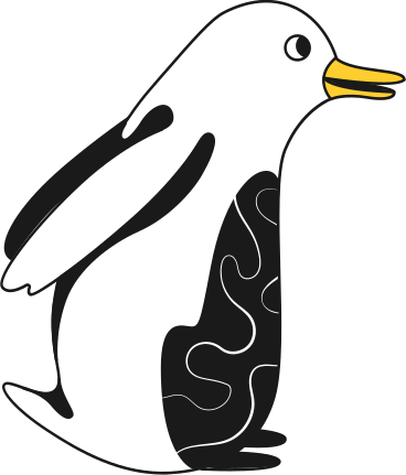 penguin side view PNG, SVG