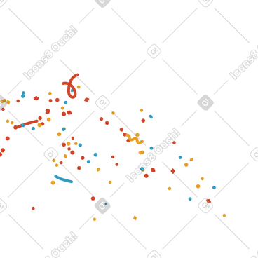 五彩缤纷的五彩纸屑为派对而爆裂动态插图，格式有GIF、Lottie (JSON)、AE