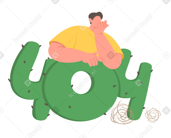 404 error with tumbleweed and man PNG, SVG