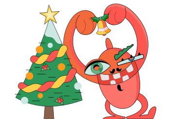Decorating the Сhristmas tree PNG, SVG