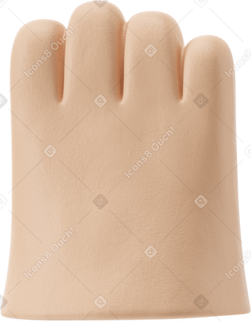 3D Right hand's palm PNG, SVG