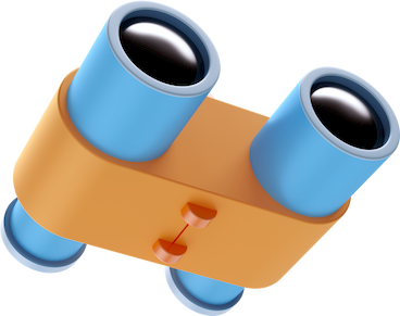 blue binoculars PNG, SVG