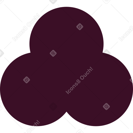 trefoil brown PNG, SVG