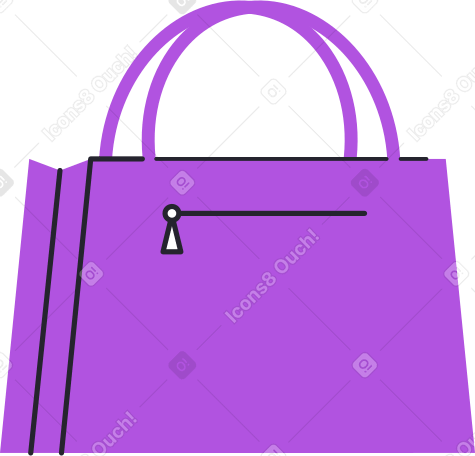 handbag Illustration in PNG, SVG