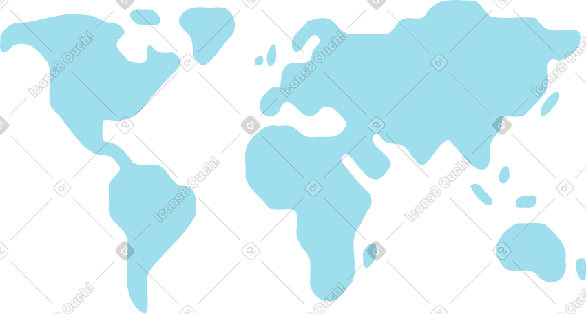 简化的世界地图 PNG, SVG