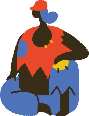 woman sitting on the floor PNG, SVG