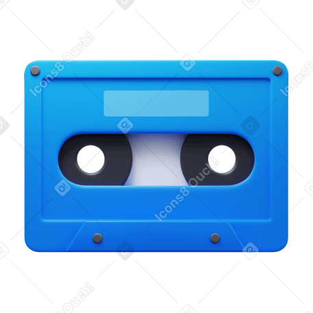 3D cassette PNG, SVG