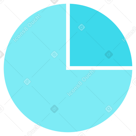 grafico a torta blu PNG, SVG