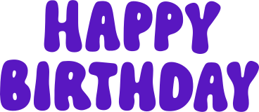 Happy birthday lettering PNG, SVG