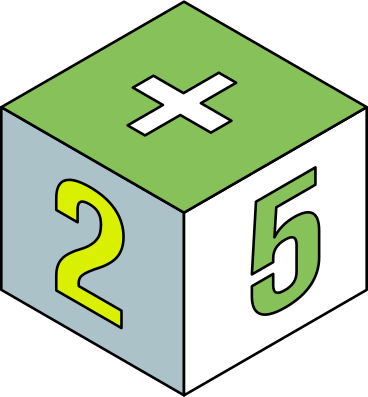数字の入った立方体 PNG、SVG