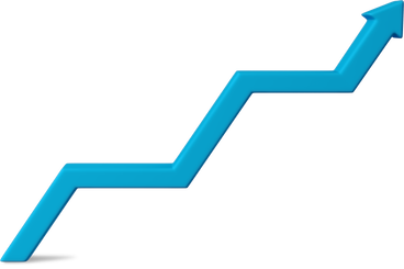 Blaues zickzack-pfeildiagramm nach oben PNG, SVG