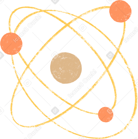 atoms around the nucleus в PNG, SVG