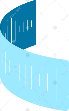 curved audio message Illustration in PNG, SVG