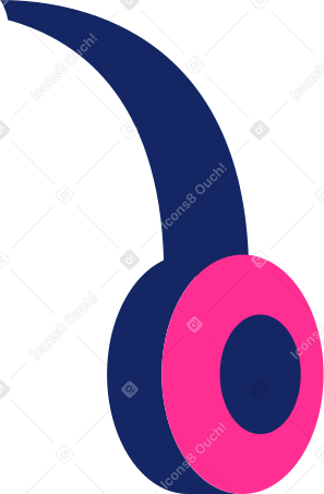 headset Illustration in PNG, SVG
