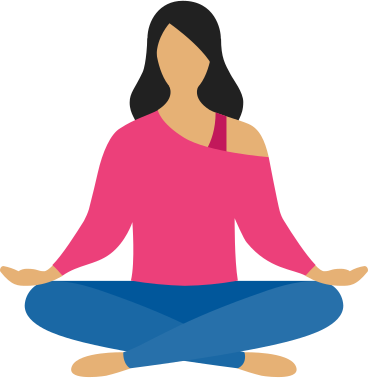 woman meditation PNG, SVG