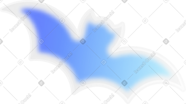 Blue bats PNG, SVG