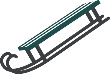black and green sledge PNG, SVG