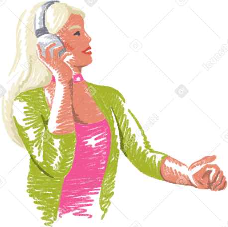 woman with headphones PNG, SVG