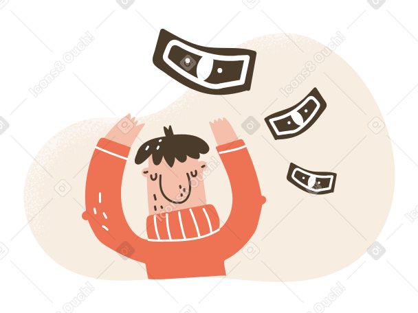 Money flow  Illustration in PNG, SVG