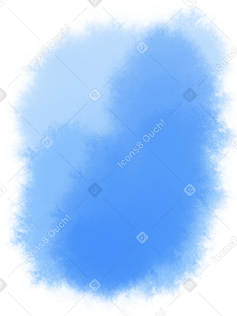 blue watercolor stain PNG, SVG