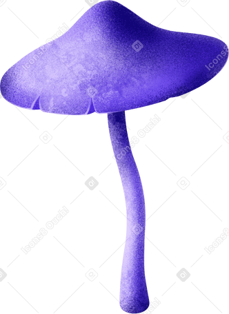 purple mushroom PNG, SVG