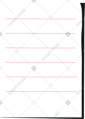 list of paper with horizontal lines PNG, SVG