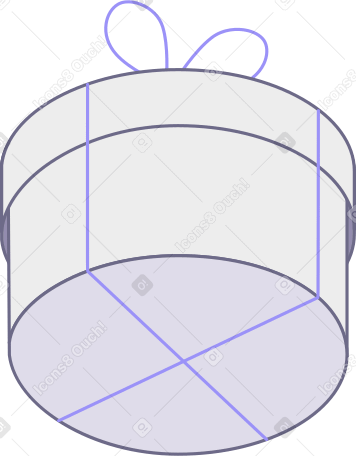 caixa de presente redonda PNG, SVG