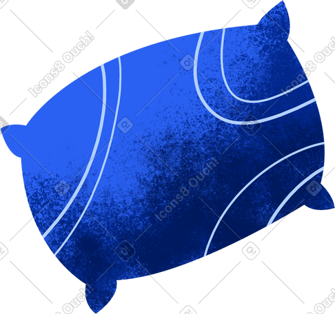 blue pillow for sleeping PNG, SVG