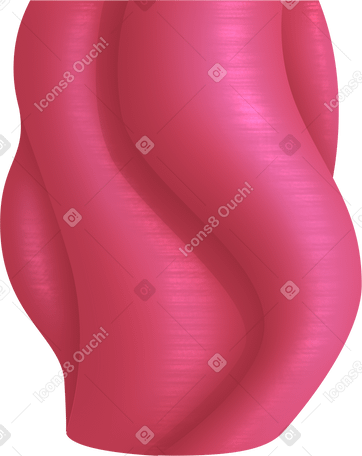 pink printed vase PNG、SVG