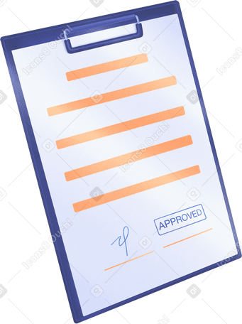 agreement with signature and seal в PNG, SVG