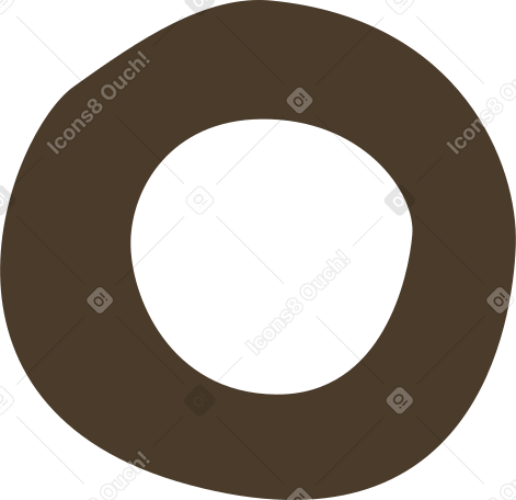 brown ring shape Illustration in PNG, SVG